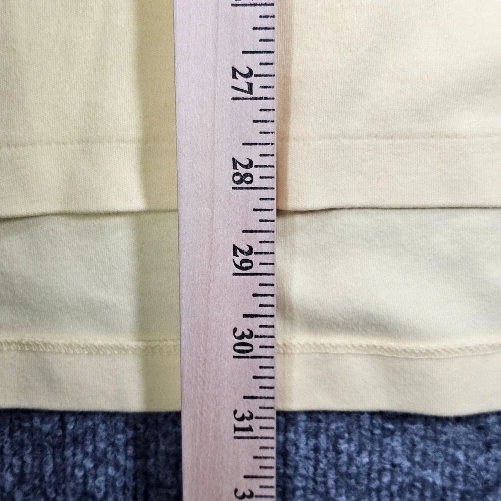 Polo Ralph Lauren Shirt Men Large Yellow Short Sleeve Interlock Cotton Polo Soft